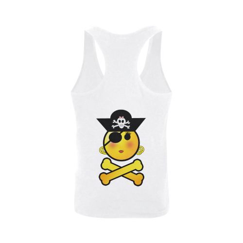 Pirate Emoticon - Smiley Emoji Girl Men's I-shaped Tank Top (Model T32)