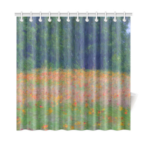 Colorful floral carpet Shower Curtain 72"x72"
