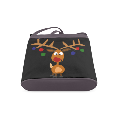 Funny Funky Rudolph Reindeer Christmas Art Crossbody Bags (Model 1613)