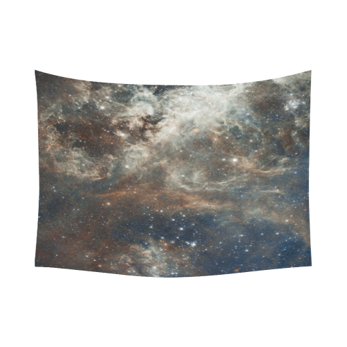 Galactic Dust Cotton Linen Wall Tapestry 80"x 60"