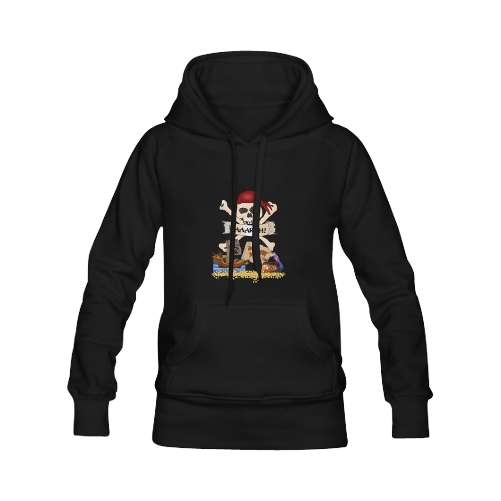 Pirate Ship, Treasure Chest and Jolly Roger Men's Classic Hoodies (Model H10)