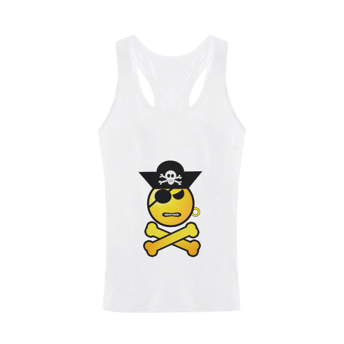 Pirate Emoticon - Frowning Emoji Men's I-shaped Tank Top (Model T32)