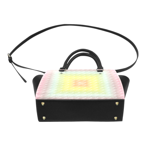 Soft Multicolour Square Classic Shoulder Handbag (Model 1653)