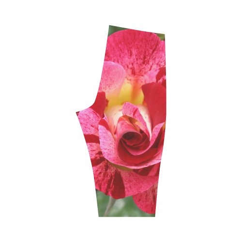 Pink Rose Hestia Cropped Leggings (Model L03)