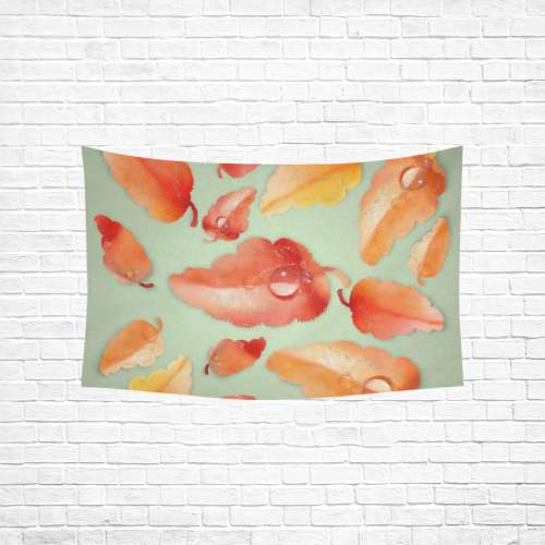 Leaves Cotton Linen Wall Tapestry 60"x 40"