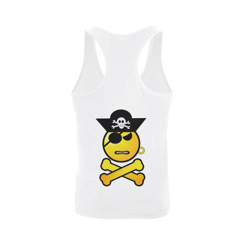 Pirate Emoticon - Frowning Emoji Plus-size Men's I-shaped Tank Top (Model T32)