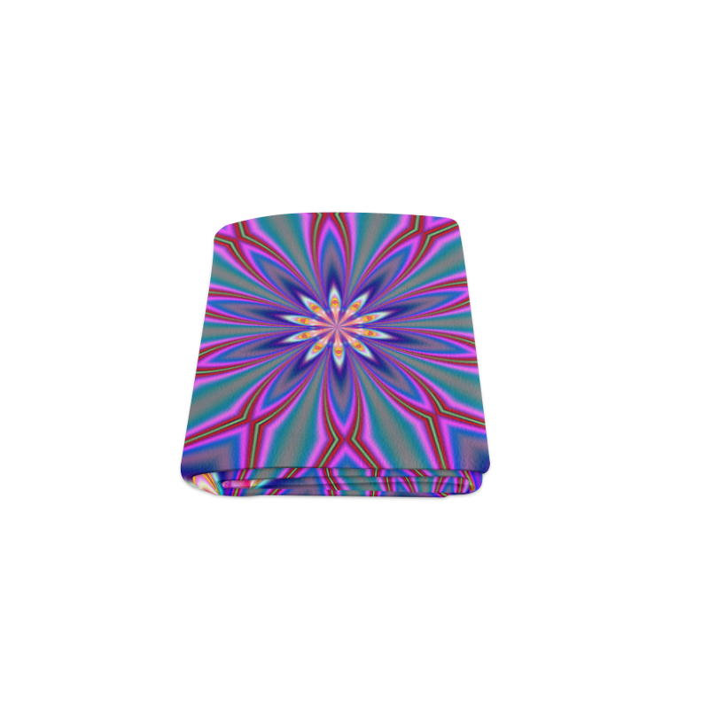 Fractal Kaleidoscope Mandala Flower Abstract 4 Blanket 40"x50"