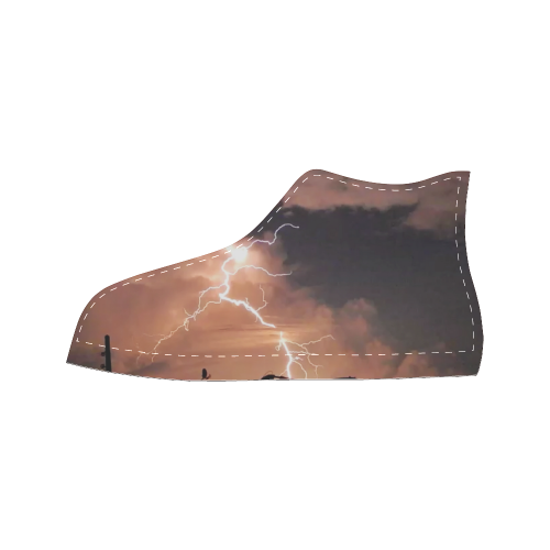 Mister Lightning Men’s Classic High Top Canvas Shoes (Model 017)
