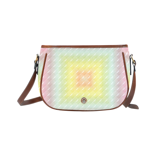 Soft Multicolour Square Saddle Bag/Small (Model 1649) Full Customization
