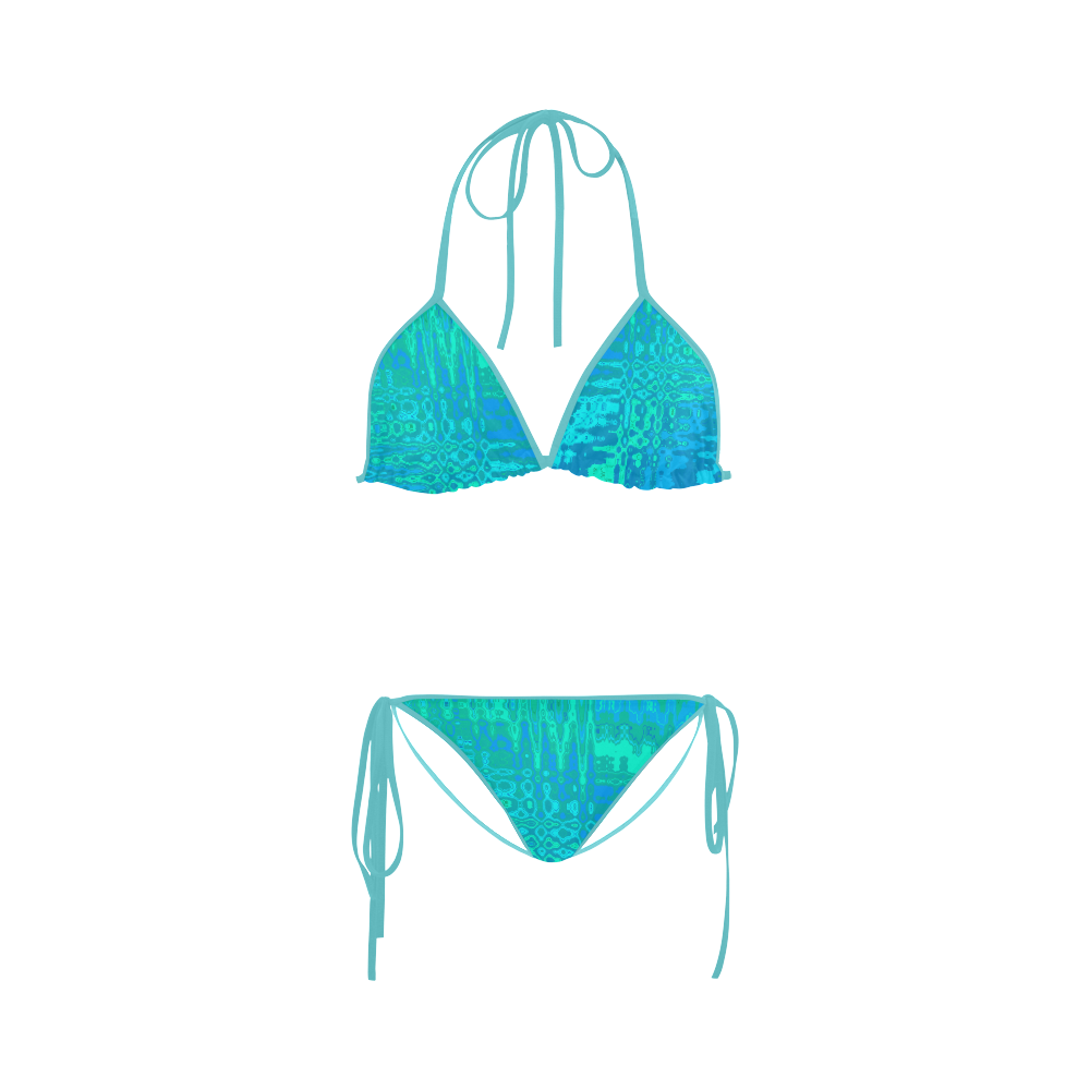 Ocean Ripple Abstract by ArtformDesigns Custom Bikini Swimsuit