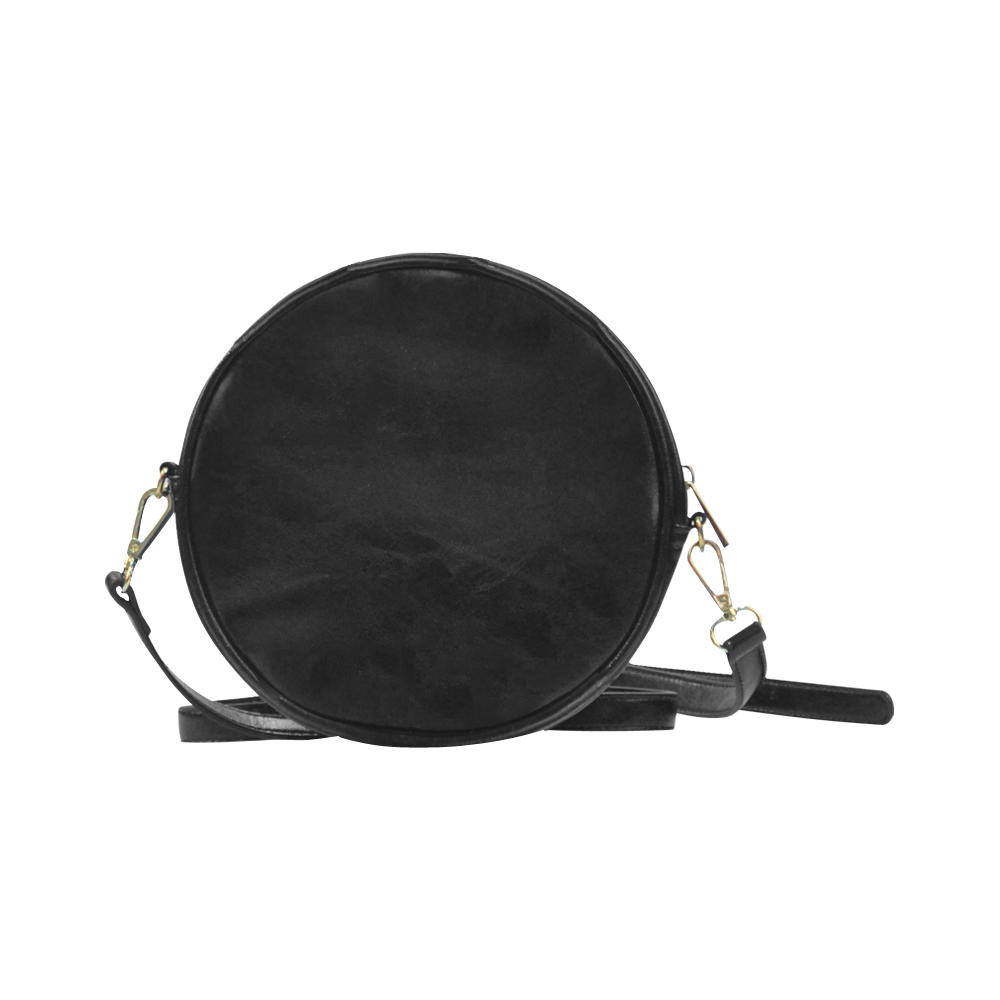 One Woman One Island And Rock On Round Sling Bag (Model 1647)