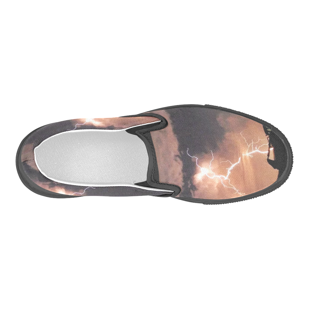 Mister Lightning Men's Slip-on Canvas Shoes (Model 019)