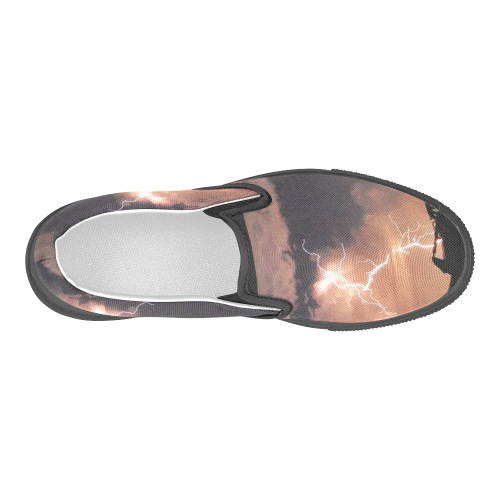 Mister Lightning Men's Slip-on Canvas Shoes (Model 019)