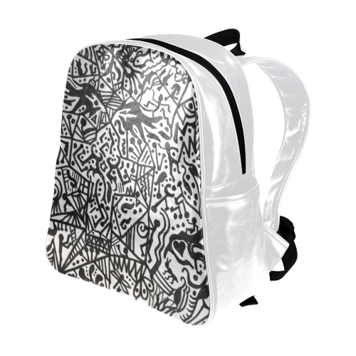 Harmony Zentangle Multi-Pockets Backpack (Model 1636)