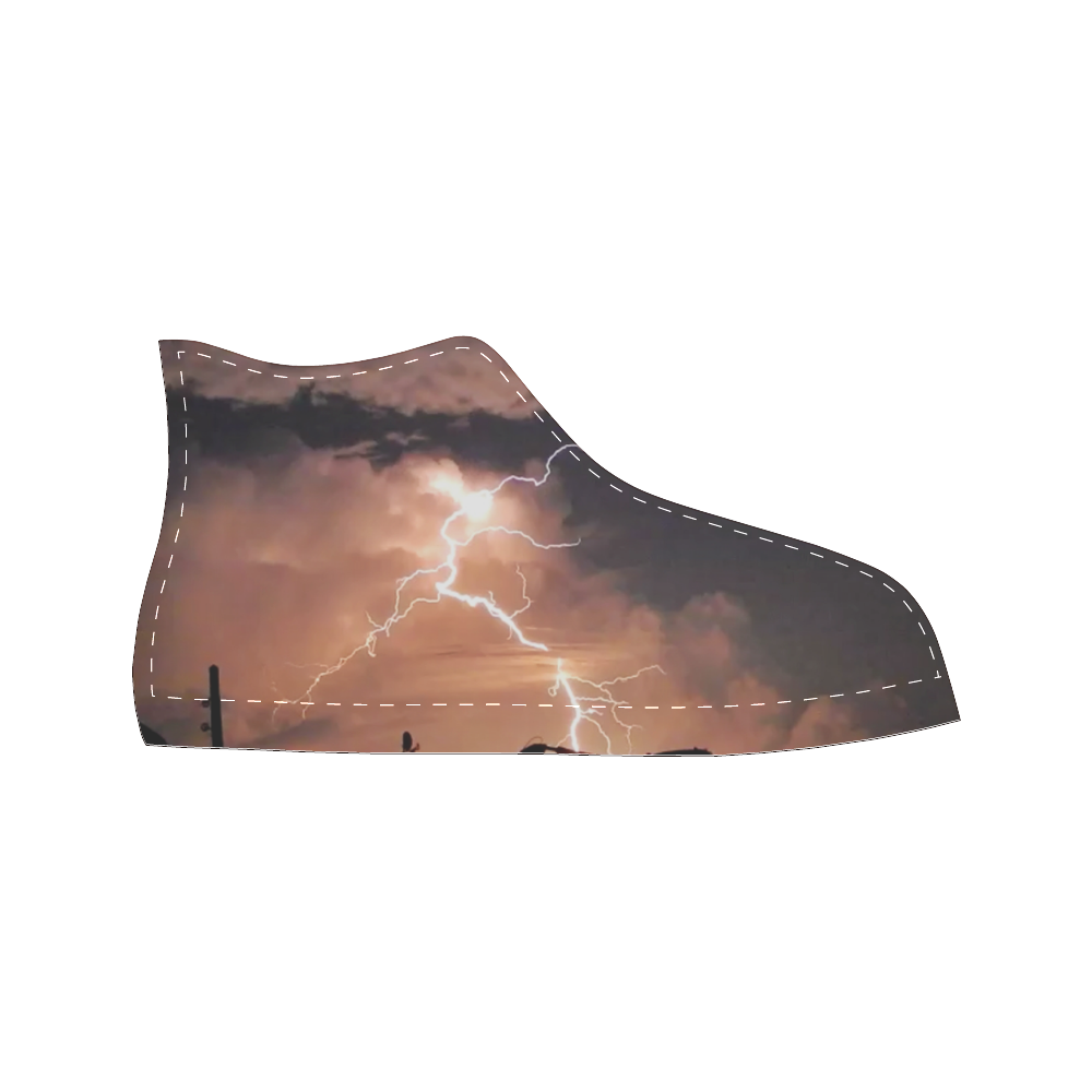 Mister Lightning Men’s Classic High Top Canvas Shoes (Model 017)