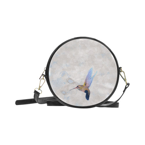 Hummingbirds Pastel Round Sling Bag (Model 1647)