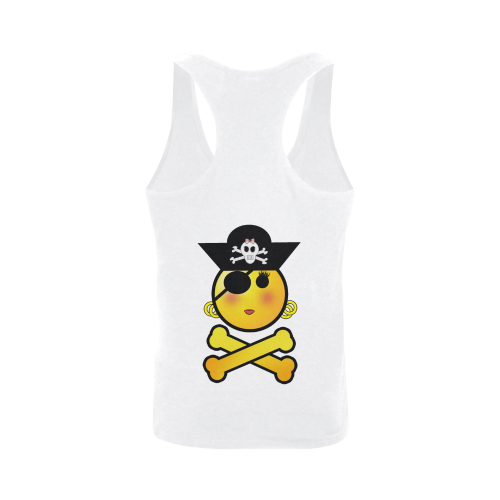 Pirate Emoticon - Smiley Emoji Girl Plus-size Men's I-shaped Tank Top (Model T32)