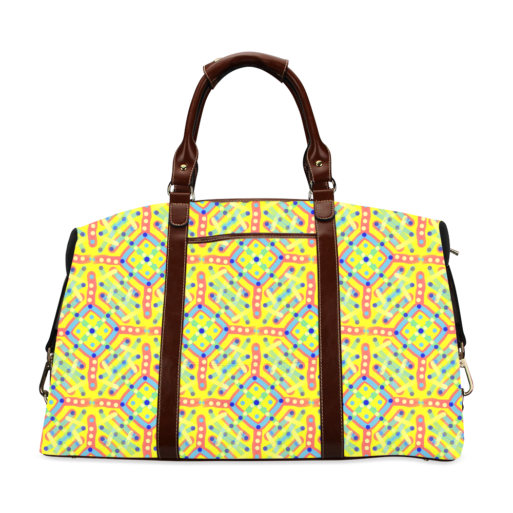 Yellow Festival Pattern Classic Travel Bag (Model 1643)