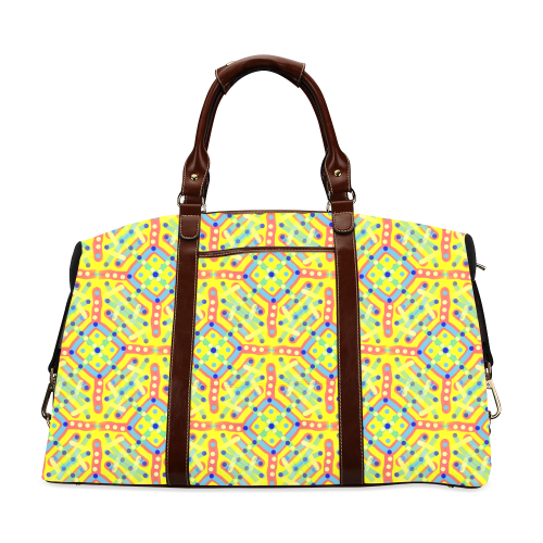 Yellow Festival Pattern Classic Travel Bag (Model 1643)