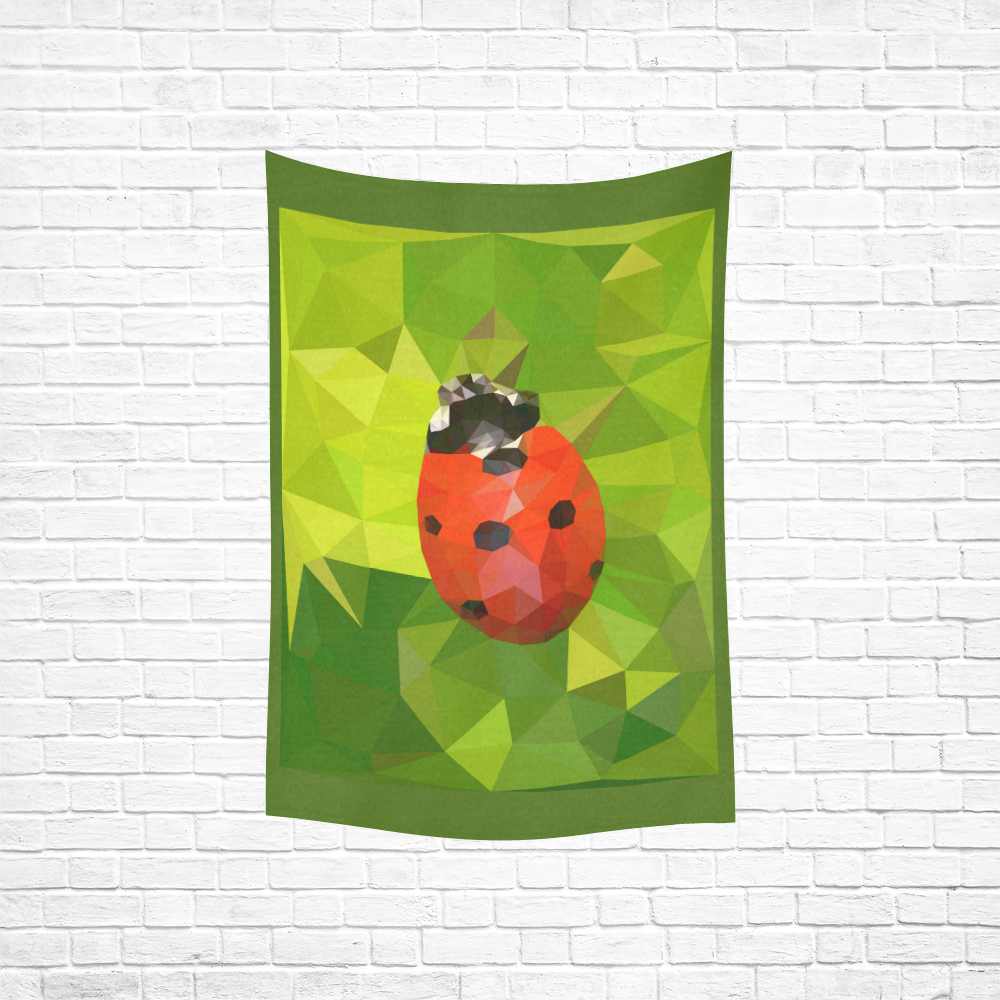 Lady Bug Cotton Linen Wall Tapestry 40"x 60"