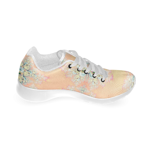 Peach Spring Frost on Flowers Fractal Abstract 2 Women’s Running Shoes (Model 020)