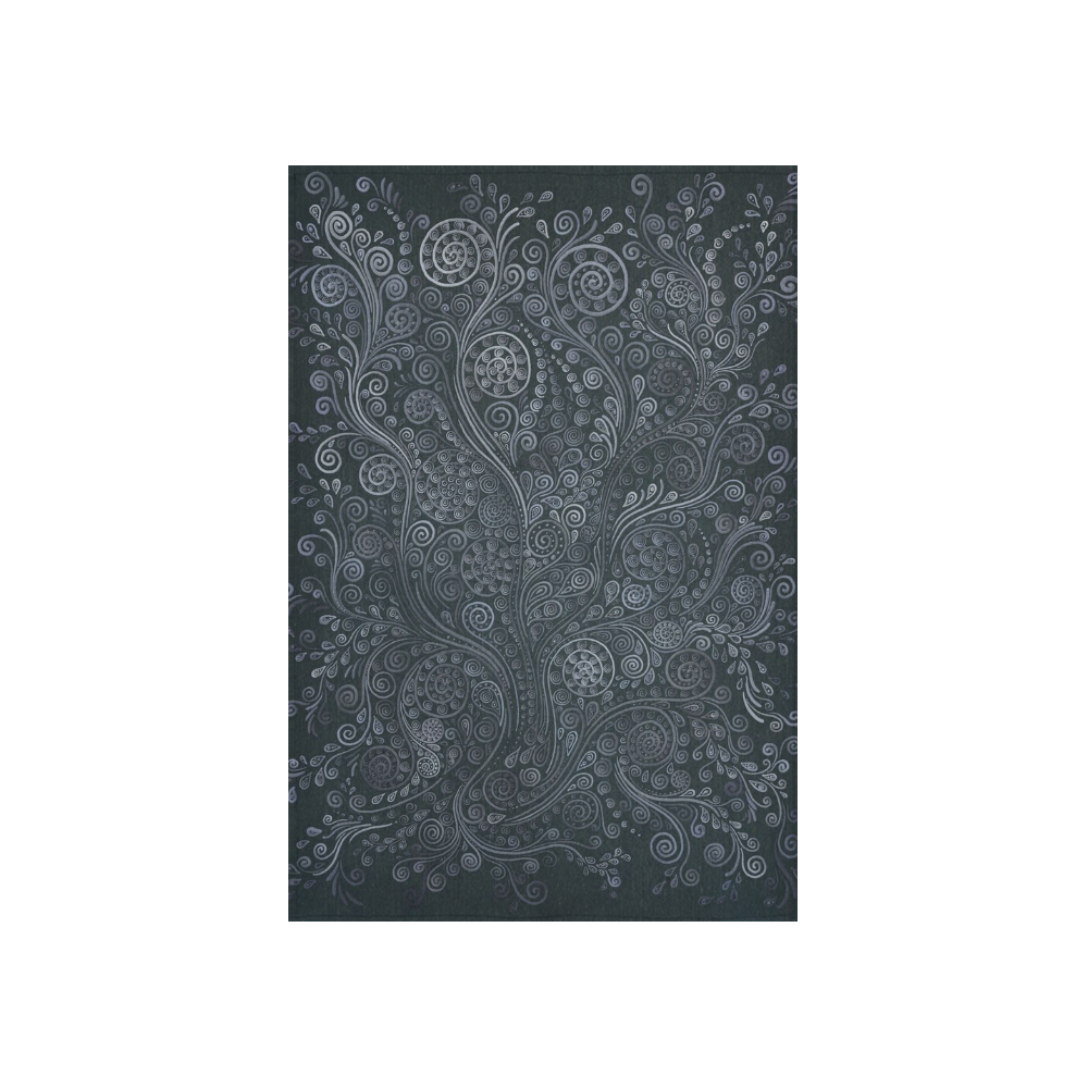 Soft Blue 3D Ornamental Cotton Linen Wall Tapestry 40"x 60"