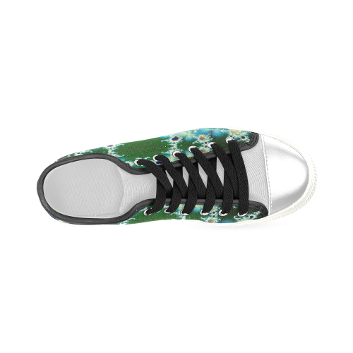 Ice Princess Fractal Abstract Women's Classic Canvas Shoes (Model 018)