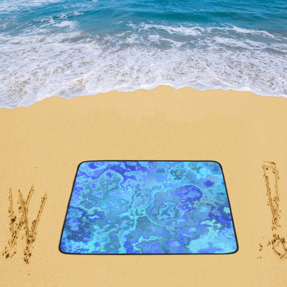 blue reef beach mat Beach Mat 78"x 60"