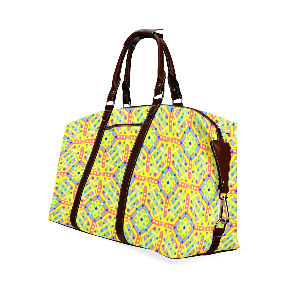 Yellow Festival Pattern Classic Travel Bag (Model 1643)