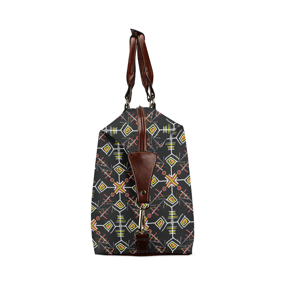 Black Festival Pattern (Tribal) Classic Travel Bag (Model 1643)