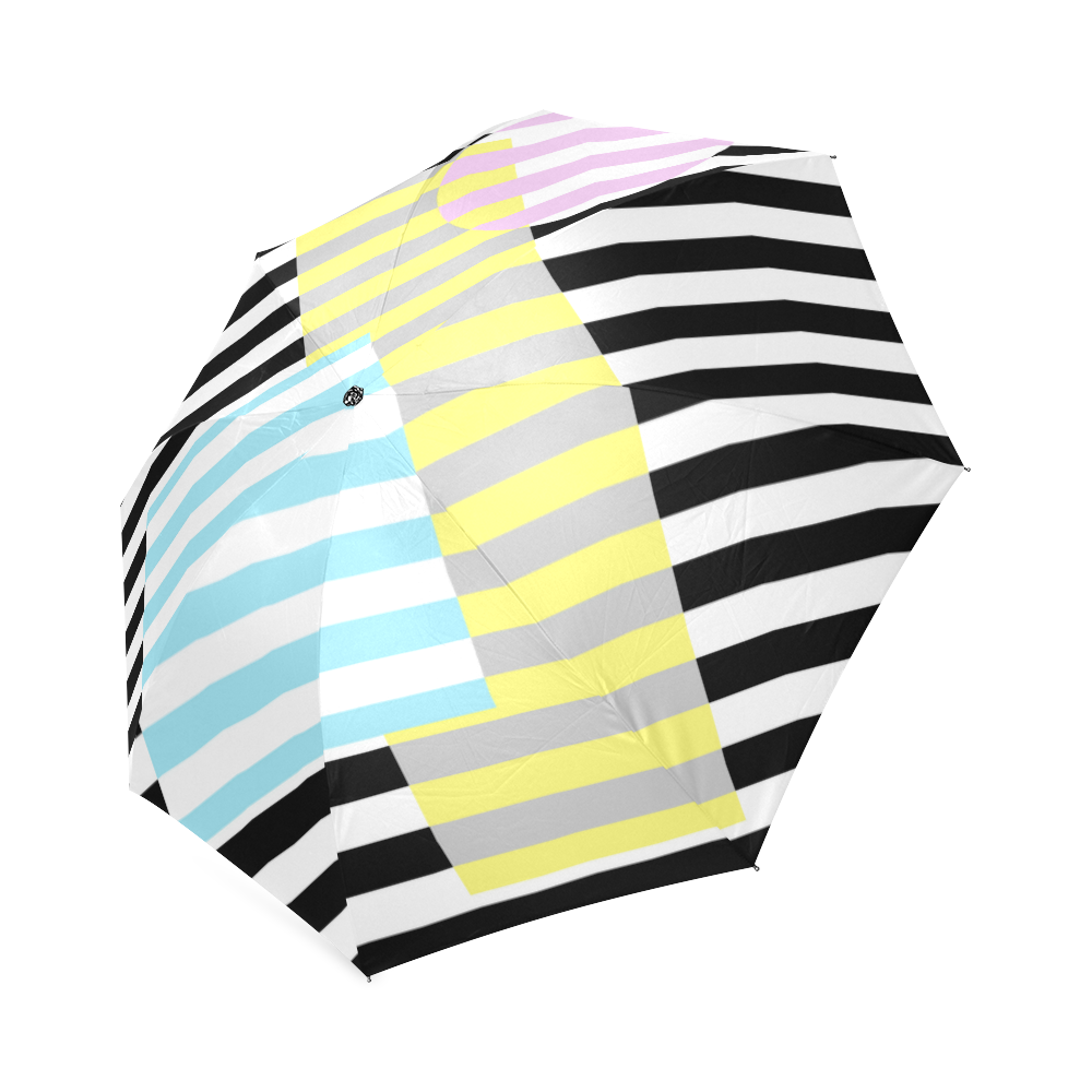 stripes and colours Foldable Umbrella (Model U01)