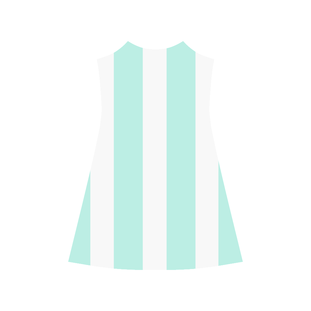 Aqua stripes Alcestis Slip Dress (Model D05)