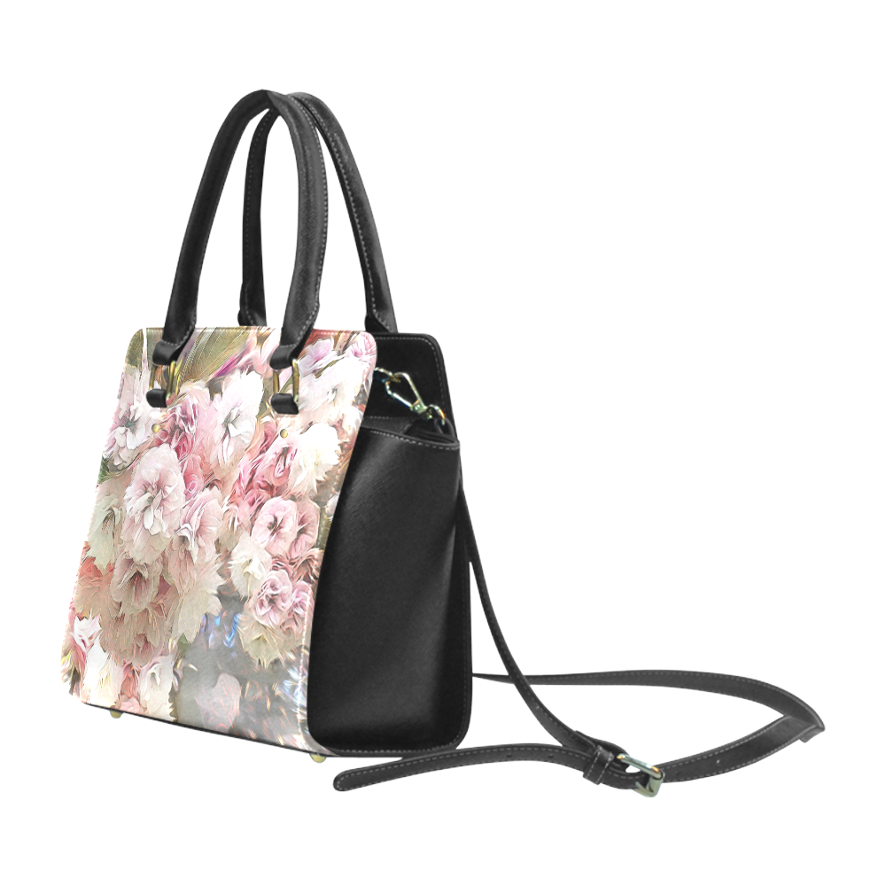 Pink Cherry Blossoms Classic Shoulder Handbag (Model 1653)