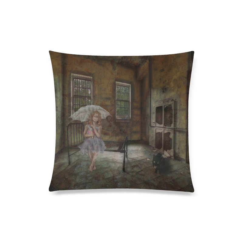 Room 13 - The Girl Custom Zippered Pillow Case 20"x20"(Twin Sides)