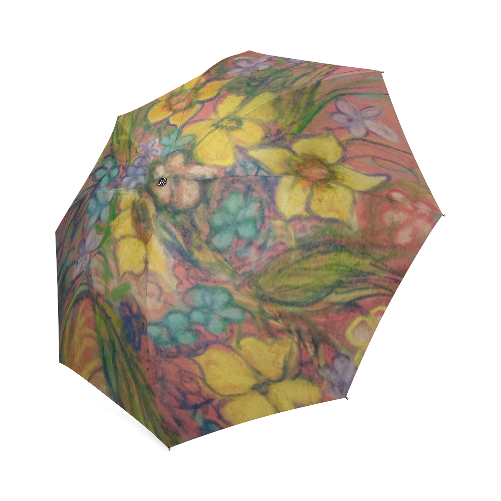 Soft as Flower Petals by rokinronda Foldable Umbrella (Model U01)