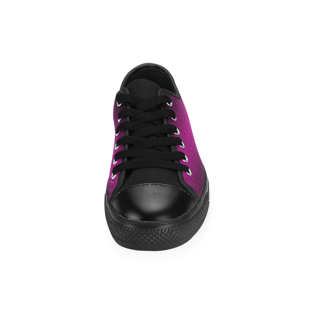 Dark Lilac Soft Gradient Men's Classic Canvas Shoes (Model 018)