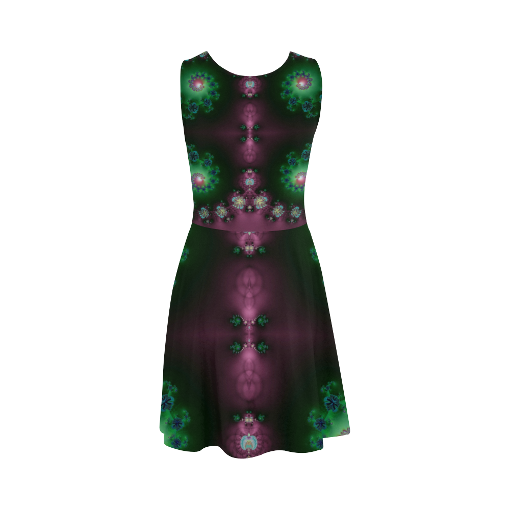 Fractal Galaxies in the Night Sky Abstract Atalanta Sundress (Model D04)