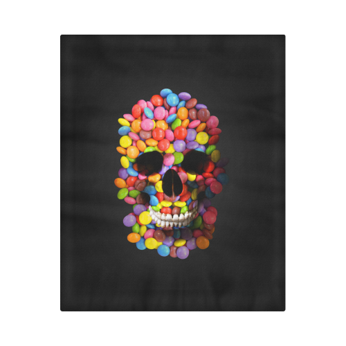 Halloween Candy Sugar Skull Duvet Cover 86"x70" ( All-over-print)