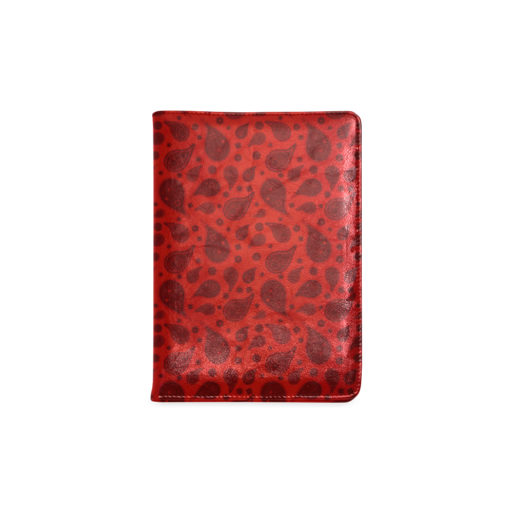 vintage paisley red Custom NoteBook A5