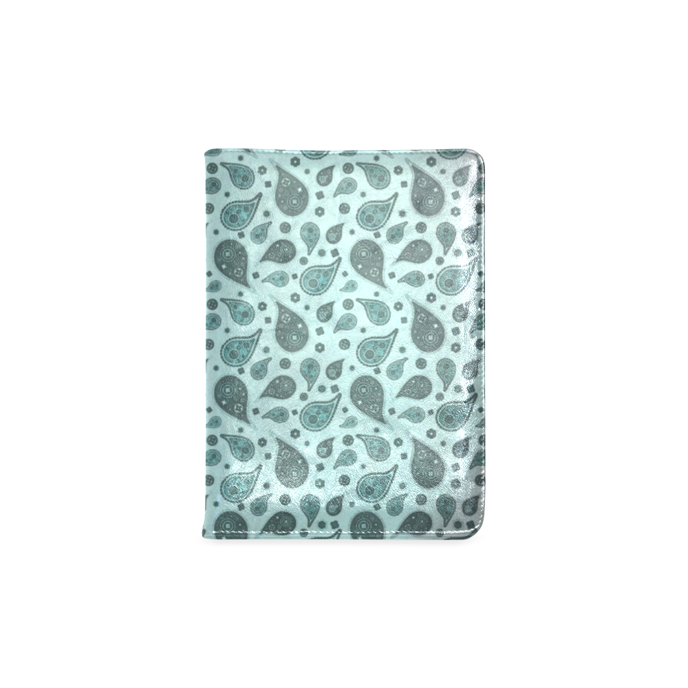 vintage paisley aqua Custom NoteBook A5