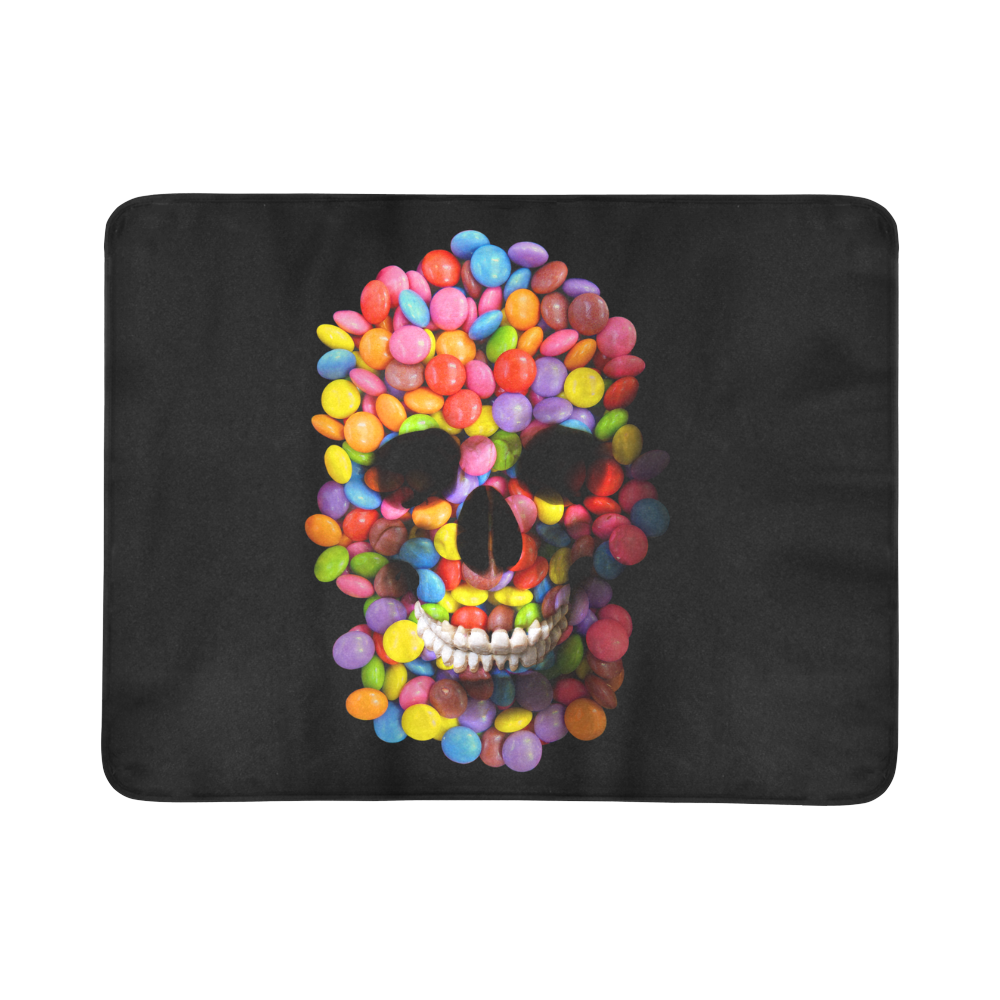 Halloween Candy Sugar Skull Beach Mat 78"x 60"