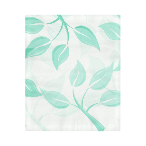 Green leaves on branches Duvet Cover 86"x70" ( All-over-print)