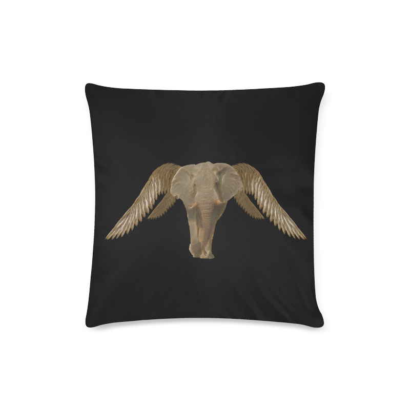 The Flying Elephant Custom Zippered Pillow Case 16"x16"(Twin Sides)