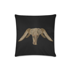 The Flying Elephant Custom Zippered Pillow Case 16"x16"(Twin Sides)