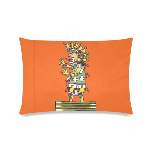 Pre-Columbian Shaman Custom Zippered Pillow Case 16"x24"(Twin Sides)