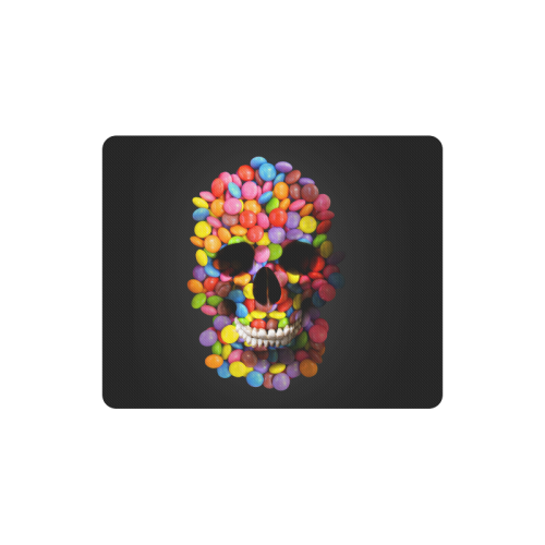 Halloween Candy Sugar Skull Rectangle Mousepad
