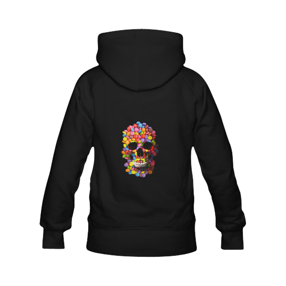 Halloween Candy Sugar Skull Women's Classic Hoodies (Model H07)