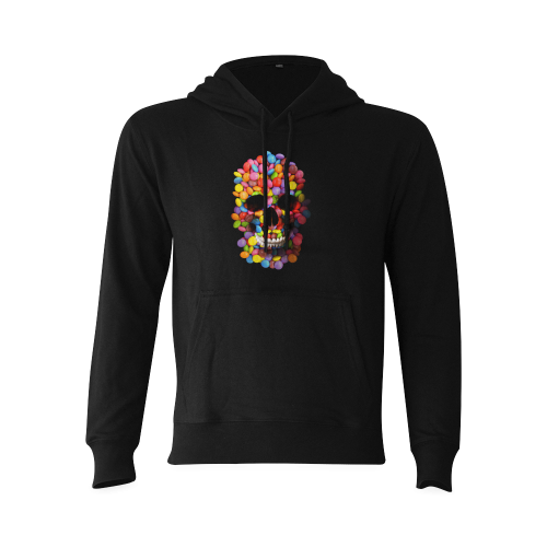 Halloween Candy Sugar Skull Oceanus Hoodie Sweatshirt (Model H03)