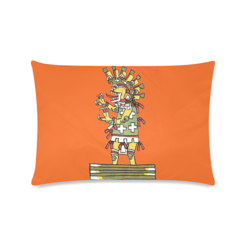 Pre-Columbian Shaman Custom Zippered Pillow Case 16"x24"(Twin Sides)
