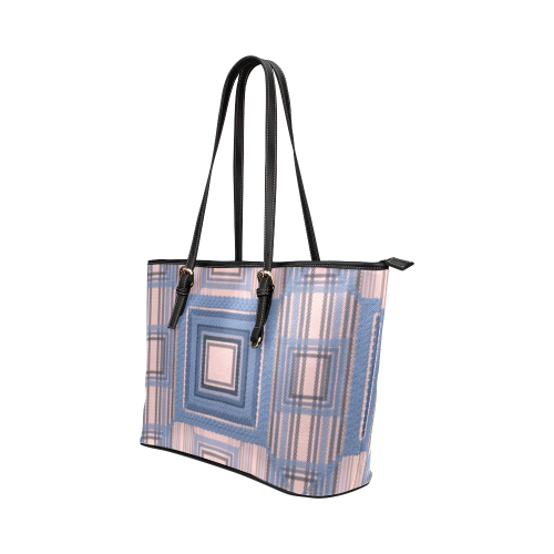 Serenity and RoseQuartz Leather Tote Bag/Large (Model 1651)